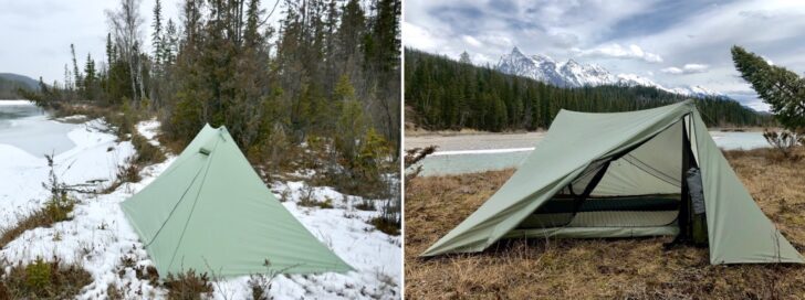 同一帐篷设计的两种变体